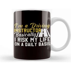 Baskı Dükkanı Funny Driving Instructor Teacher School Novice Driver Car Kupa