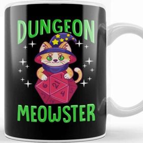 Baskı Dükkanı Funny Dungeon Meowster Kupa