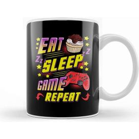 Baskı Dükkanı Funny Eat Sleep Game Repeat Gamer Gaming Kupa
