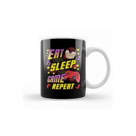 Baskı Dükkanı Funny Eat Sleep Game Repeat Gamer Gaming Kupa