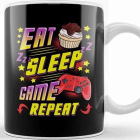 Baskı Dükkanı Funny Eat Sleep Game Repeat Gamer Gaming Kupa