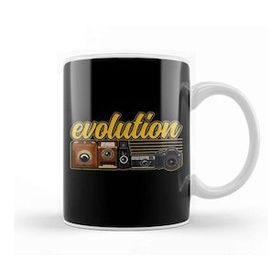 Baskı Dükkanı Funny Evolution Of The Camera Photography Kupa