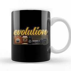 Baskı Dükkanı Funny Evolution Of The Camera Photography Kupa