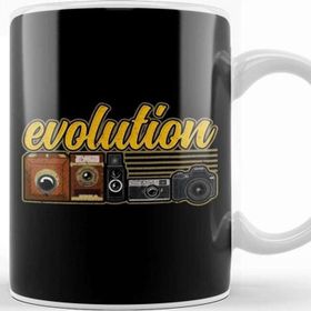 Baskı Dükkanı Funny Evolution Of The Camera Photography Kupa