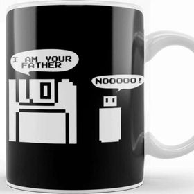Baskı Dükkanı Funny Floppy Disk I Am Your Father Noooooo USB Kupa
