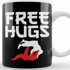 Baskı Dükkanı Funny Free Hugs Bjj Jiu Jitsu Takedown Jiu Jitsu Kupa