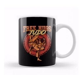 Baskı Dükkanı Funny Free Judo Hugs Mma Mixed Martial Arts Pun Kupa