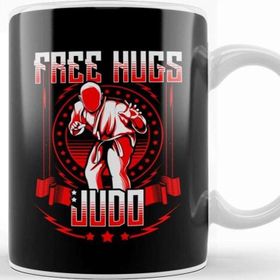 Baskı Dükkanı Funny Free Judo Hugs Mma Mixed Martial Arts Pun Kupa