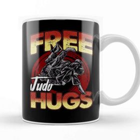 Baskı Dükkanı Funny Free Judo Hugs Mma Pun Kupa