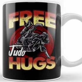 Baskı Dükkanı Funny Free Judo Hugs Mma Pun Kupa