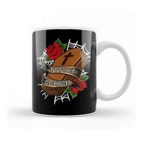 Baskı Dükkanı Funny Future Corpse Coffin Pastel Goth Horror Pun Kupa