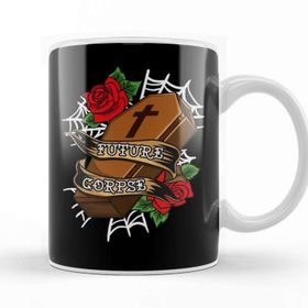 Baskı Dükkanı Funny Future Corpse Coffin Pastel Goth Horror Pun Kupa