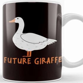 Baskı Dükkanı Funny Future Giraffe Duck Goose Wildlife Wilderness Safari Kupa