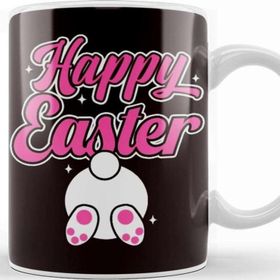 Baskı Dükkanı Funny Happy Easter Bunny Rabbit Eggs Hunting Spring Jesus Kupa