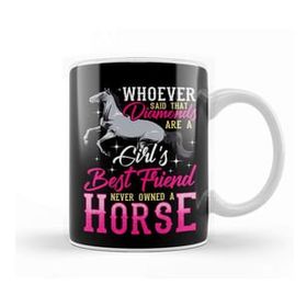 Baskı Dükkanı Funny Horses Are A Girl S Best Friend Not Diamonds Kupa