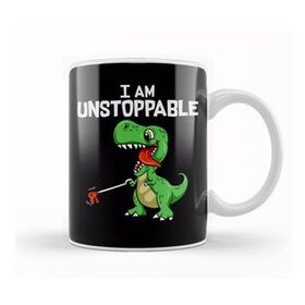 Baskı Dükkanı Funny I Am Unstoppable T Rex Dinosaur Grabber Pun Kupa