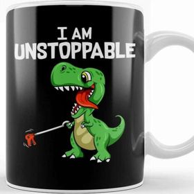 Baskı Dükkanı Funny I Am Unstoppable T Rex Dinosaur Grabber Pun Kupa