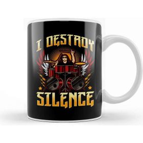 Baskı Dükkanı Funny I Destroy Silence Drummer Awesome Drumming Kupa