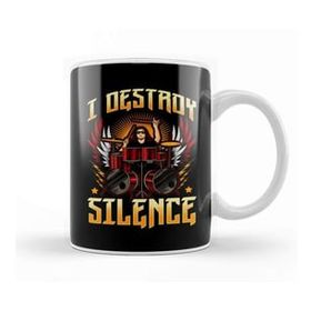 Baskı Dükkanı Funny I Destroy Silence Drummer Awesome Drumming Kupa
