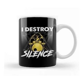 Baskı Dükkanı Funny I Destroy Silence Drummer Awesome Musician Kupa