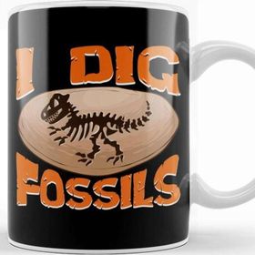 Baskı Dükkanı Funny I Dig Fossils Paleontology Pun Dinosaur Kupa