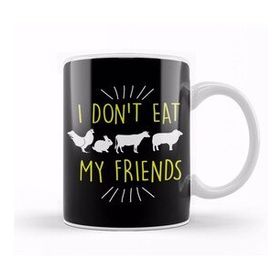Baskı Dükkanı Funny I Don't Eat My Friends Vegan Cute Veganism Kupa