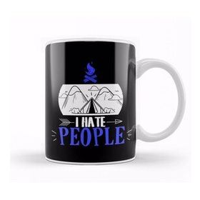 Baskı Dükkanı Funny I Hate People Camping Pun Introvert Camper Kupa