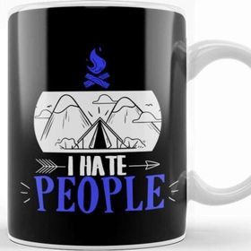 Baskı Dükkanı Funny I Hate People Camping Pun Introvert Camper Kupa