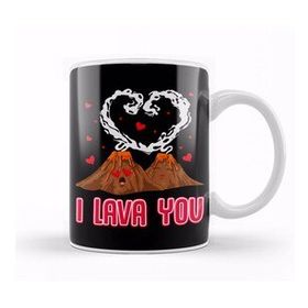 Baskı Dükkanı Funny I Lava You Volcano Valentine S Day Pun Kupa