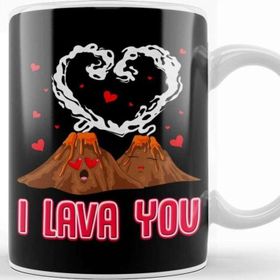 Baskı Dükkanı Funny I Lava You Volcano Valentine's Day Pun Kupa