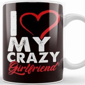 Baskı Dükkanı Funny I Love My Crazy Girlfriend Relationship Kupa