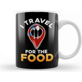Baskı Dükkanı Funny I Travel For The Food Traveling Food Critic Kupa