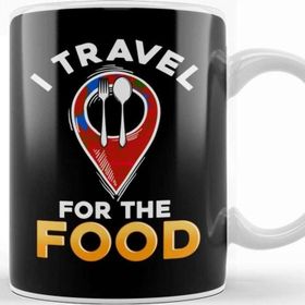 Baskı Dükkanı Funny I Travel For The Food Traveling Food Critic Kupa