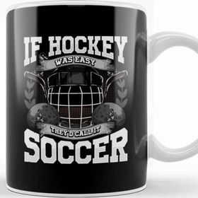 Baskı Dükkanı Funny Ice Hockey Because Murder Is Wrong Hockey Kupa