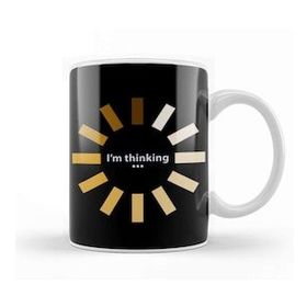 Baskı Dükkanı Funny I'm Thinking 01 Kupa
