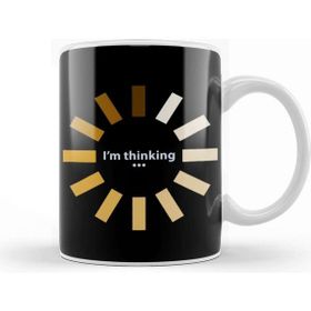 Baskı Dükkanı Funny I'm Thinking 01 Kupa