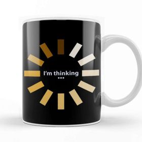 Baskı Dükkanı Funny I'm Thinking 01 Kupa