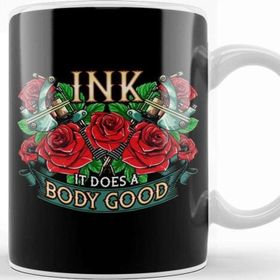 Baskı Dükkanı Funny Ink It Does A Body Good Tattoo Artist Pun Kupa