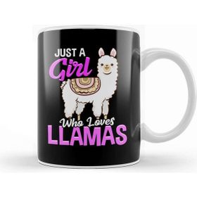 Baskı Dükkanı Funny Just A Girl Who Loves Llamas Cute Lama Kupa