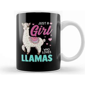 Baskı Dükkanı Funny Just A Girl Who Loves Llamas Cute Lama Kupa