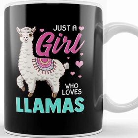 Baskı Dükkanı Funny Just A Girl Who Loves Llamas Cute Lama Kupa