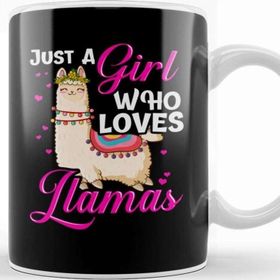 Baskı Dükkanı Funny Just A Girl Who Loves Llamas Cute Lama Kupa