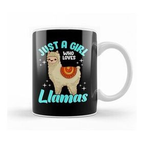 Baskı Dükkanı Funny Just A Girl Who Loves Llamas Cute Llama Kupa
