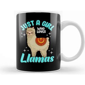 Baskı Dükkanı Funny Just A Girl Who Loves Llamas Cute Llama Kupa