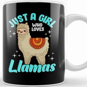 Baskı Dükkanı Funny Just A Girl Who Loves Llamas Cute Llama Kupa