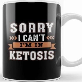 Baskı Dükkanı Funny Keto Lifestyle Gift Tee Sorry I Can't I'm In Ketosis Kupa