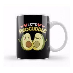 Baskı Dükkanı Funny Let S Avocuddle Cute Avocado Cuddling Pun Kupa