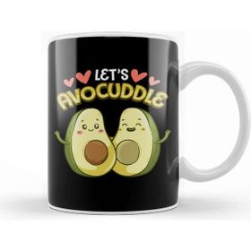 Baskı Dükkanı Funny Let S Avocuddle Cute Avocado Cuddling Pun Kupa