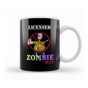 Baskı Dükkanı Funny Licensed Zombie Killer Halloween Kupa