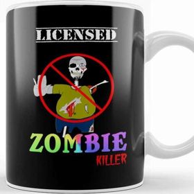 Baskı Dükkanı Funny Licensed Zombie Killer Halloween Kupa
